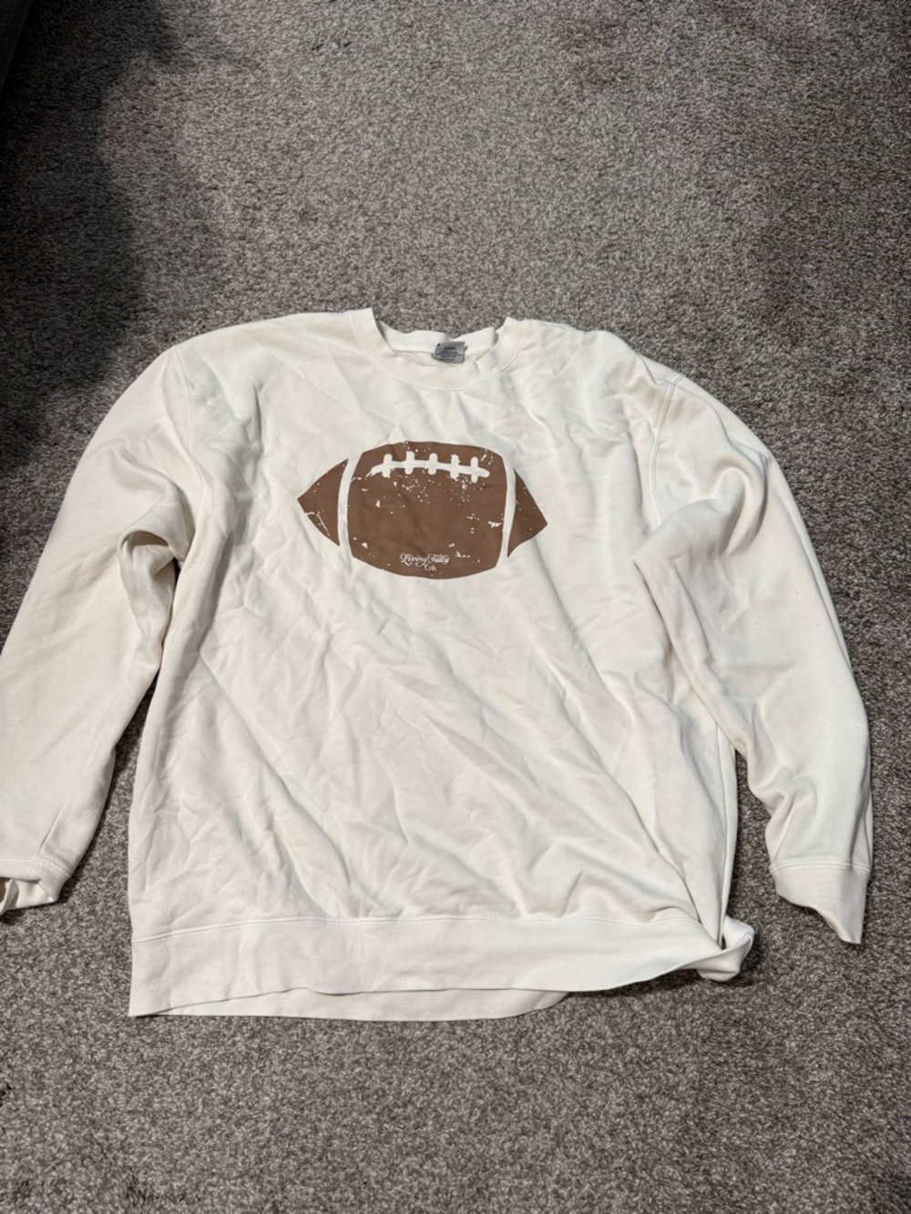 Living Fully Football Sweatshirt